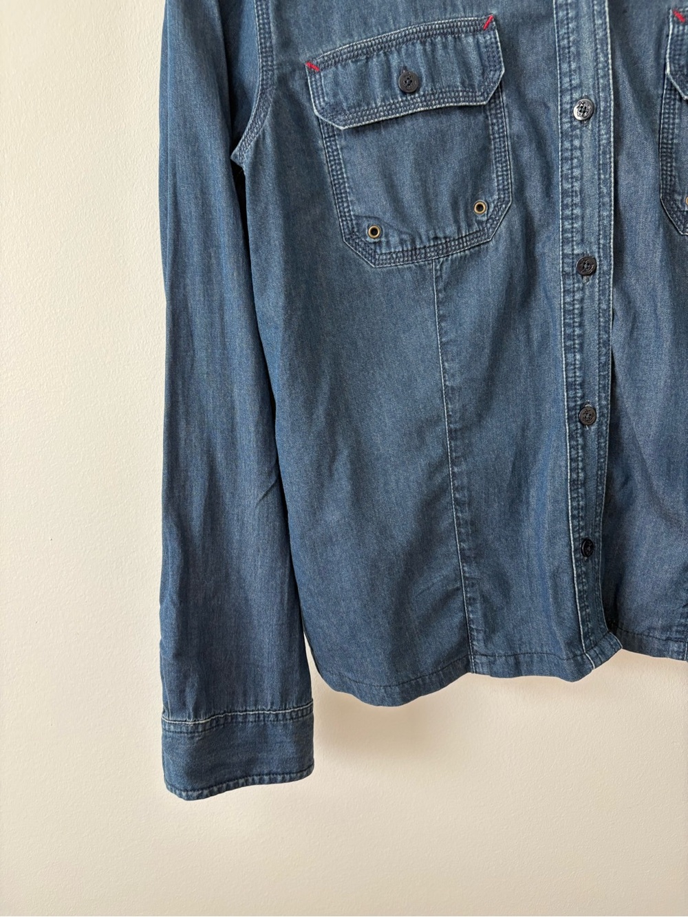 Vintage Lauren Jeans Co. Ralph Lauren Denim Shirt Western Classic Quiet Luxury - Picture 6 of 9